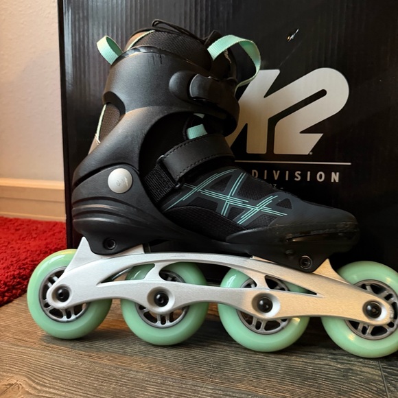 K2 Alexis 84 Pro Women's Inline Skates - Black and Mint - Picture 6 of 10